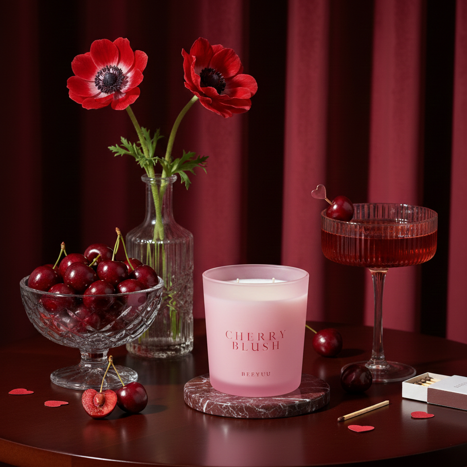 Cherry blush vela 2 pabilos